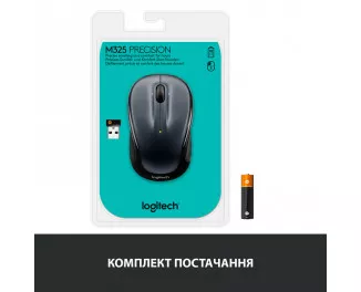 Мышь беспроводная Logitech M325s Wireless Dark Silver (910-006812)