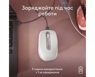 Мышь беспроводная Logitech MX Anywhere 3S for Mac Pale Gray (910-006946)