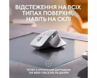 Мышь беспроводная Logitech MX Master 3S For Mac Performance Wireless Pale Grey (910-006572)