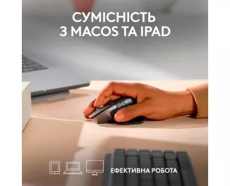 Мышь беспроводная Logitech MX Master 3S For Mac Performance Wireless Space Grey (910-006571)