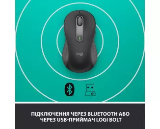 Миша бездротова Logitech Signature M650 L Wireless LEFT Graphite (910-006239)