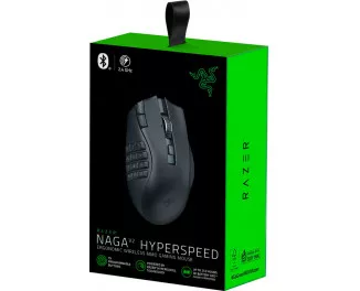 Мышь беспроводная Razer Naga V2 Hyperspeed Wireless Black (RZ01-03600100-R3G1)