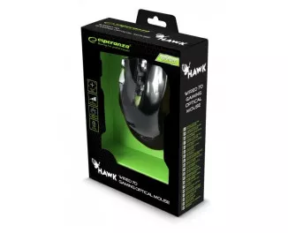 Мышь Esperanza MX401 Hawk black-green (EGM401KG)