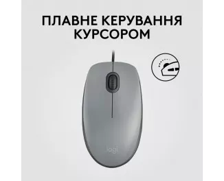 Мышь Logitech M110 Silent USB Mid Gray (910-006760)