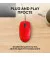 Мышь Logitech M110 Silent USB Red (910-006759)