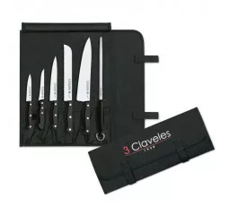 Набір ножів 6 предметів 3 Claveles Uniblock (01704)