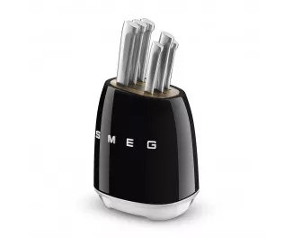 Набір ножів з підставкою 7 предметів SMEG KBSF02BL
