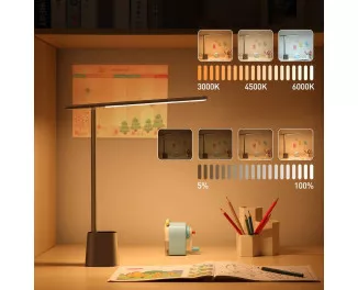 Настольная лампа Baseus Smart Eye Rechargeable Folding Reading Desk Lamp (Smart Light) (DGZG-0G) Dark Gray