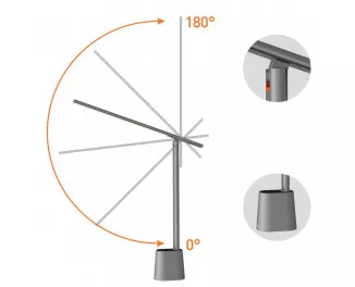 Настольная лампа Baseus Smart Eye Rechargeable Folding Reading Desk Lamp (Smart Light) (DGZG-0G) Dark Gray