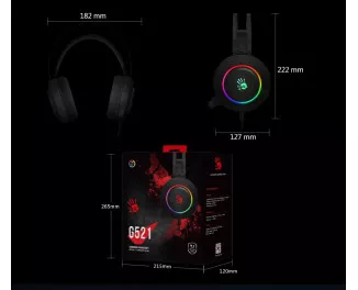 Наушники A4Tech Bloody G521 Black
