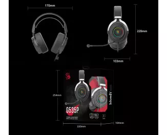 Наушники A4Tech Bloody G535P Black+Silver
