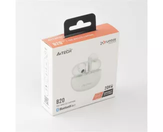 Наушники беспроводные A4Tech B20 Grayish White
