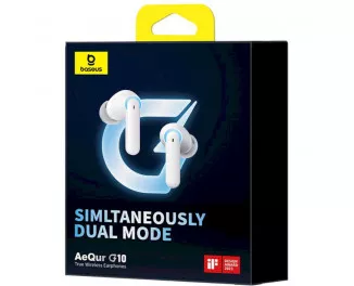 Наушники беспроводные Baseus AeQur G10 True Wireless Earphones (A00055400221-00) Stellar White