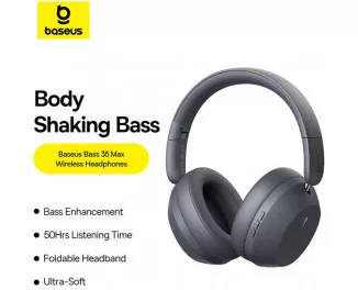 Наушники беспроводные Baseus Bass 35 Max Wireless Headphones Twilight Grey (A00070800821-00)