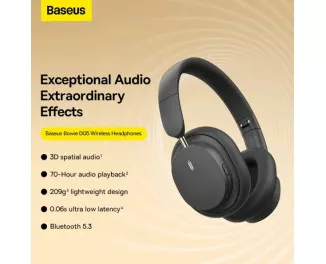 Наушники беспроводные Baseus Bowie D05 Wireless Headphones Cluster Black (A00024601113-00)