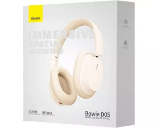 Наушники беспроводные Baseus Bowie D05 Wireless Headphones Creamy-white (NGTD020202)