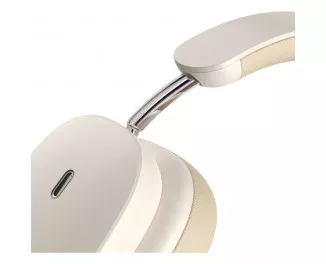 Наушники беспроводные Baseus Bowie H1 Noise-Cancellation Wireless Headphones Creamy White (NGTW230202)