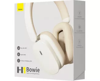 Наушники беспроводные Baseus Bowie H1 Noise-Cancellation Wireless Headphones Creamy White (NGTW230202)