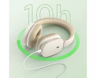 Наушники беспроводные Baseus Bowie H1 Noise-Cancelling Wireless Headphones Rice White (NGTW230002)