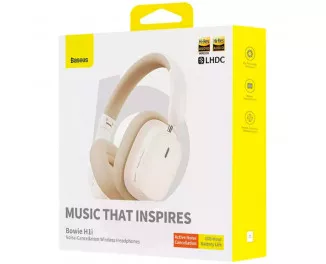 Наушники беспроводные Baseus Bowie H1i Noise-Cancellation Wireless Headphones Stellar White (A00050402223-00)