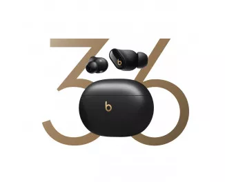 Бездротові навушники Beats Studio Buds + True Wireless Noise Canceling Earbuds - Black / Gold (MQLH3)