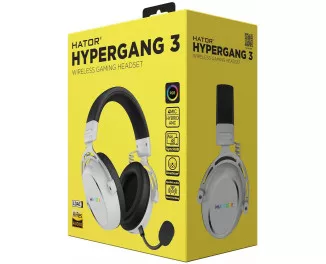 Наушники беспроводные Hator Hypergang 3 Wireless White (ESH56)