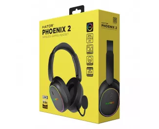 Наушники беспроводные Hator Phoenix 2 Wireless Black (ESH40)