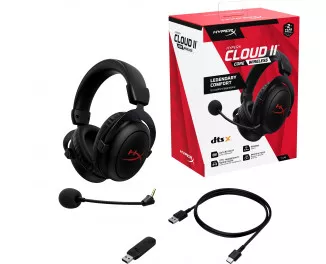 Навушники бездротові HyperX Cloud II Core Wireless Black (6Y2G8AA)