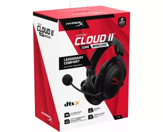 Навушники бездротові HyperX Cloud II Core Wireless Black (6Y2G8AA)