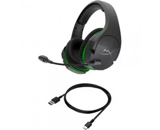 Наушники беспроводные HyperX Cloud Stinger Core Xbox Wireless Grey/Green (4P5J0AA)