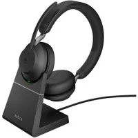 Навушники бездротові Jabra Evolve2 65 Link380c MS Stereo Stand Black (26599-999-889)