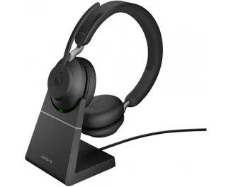 Наушники беспроводные Jabra Evolve2 65 Link380c MS Stereo Stand Black (26599-999-889)