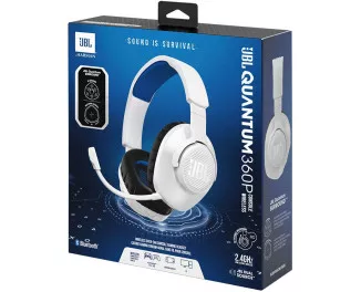 Наушники беспроводные JBL Quantum 360P Wireless for PS White (JBLQ360PWLWHTBLU)
