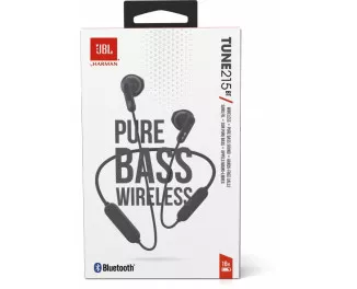 Наушники беспроводные JBL Tune T215BT Black (JBLT215BTBLK)