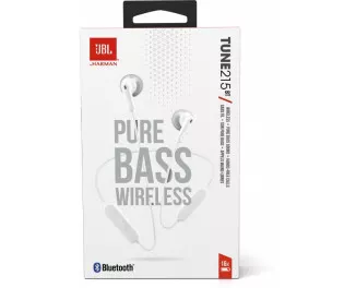 Наушники беспроводные JBL Tune T215BT White (JBLT215BTWHT)