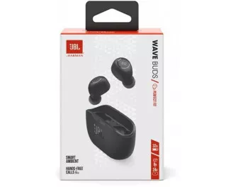 Наушники беспроводные JBL Wave Buds Black (JBLWBUDSBLK)