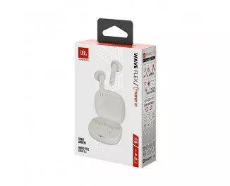 Бездротові навушники JBL Wave Flex White (JBLWFLEXWHT)