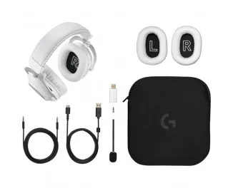 Бездротові навушники Logitech G Pro X 2 Lightspeed Wireless White (981-001269)