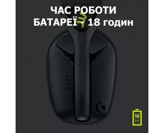 Наушники беспроводные Logitech G435 Lightspeed Black (981-001050)