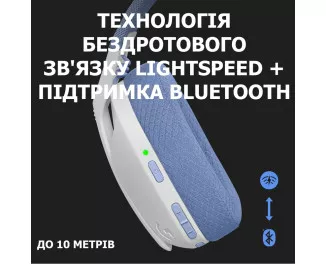 Навушники бездротові Logitech G435 Lightspeed White (981-001074)