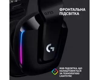 Навушники бездротові Logitech G733 Lightspeed Wireless RGB Black (981-000864)