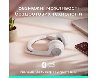 Наушники беспроводные Logitech Zone 300 Wireless Off-White (981-001417)