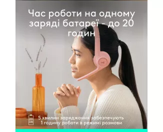 Наушники беспроводные Logitech Zone 300 Wireless Off-White (981-001417)