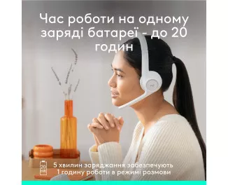 Наушники беспроводные Logitech Zone 300 Wireless Off-White (981-001417)