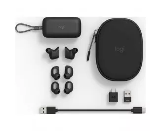 Навушники бездротові Logitech Zone True Wireless Graphite (985-001082)