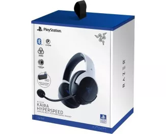 Бездротові навушники Razer Kaira Hyperspeed for PS5 Bluetooth White/Black (RZ04-03980200-R3G1)
