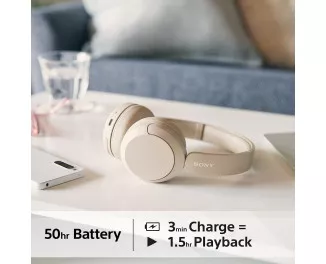 Навушники бездротові Sony WH-CH520 Beige