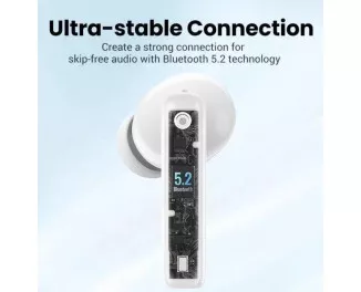 Наушники беспроводные UGREEN WS106 HiTune T3 Active Noise-Cancelling Wireless Earbuds (White)(UGR-90206)