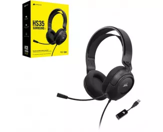 Наушники Corsair HS35 Surround v2 Multiplatform Gaming Headset Black (CA-9011386-EU)