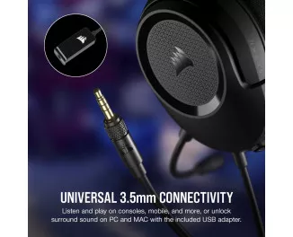 Наушники Corsair HS35 Surround v2 Multiplatform Gaming Headset Black (CA-9011386-EU)